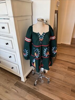 Anthropologie Let Me Be XS embroidered dress